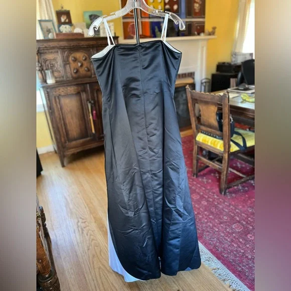 Scott McClintock Formal Strapless Black and White Dress - Picture 2 of 6